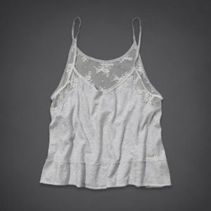 grey lace tank top